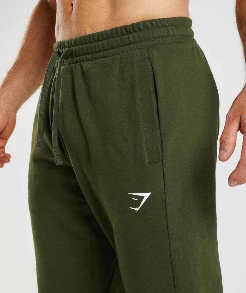 Pantalones Jogger Gymshark Essential Oversized Hombre Verde Oliva | ES9653-DK