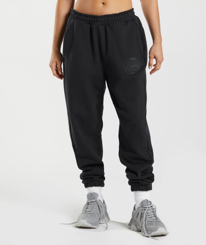 Pantalones Jogger Gymshark GS10 Year Mujer Negras | ES2170-DP