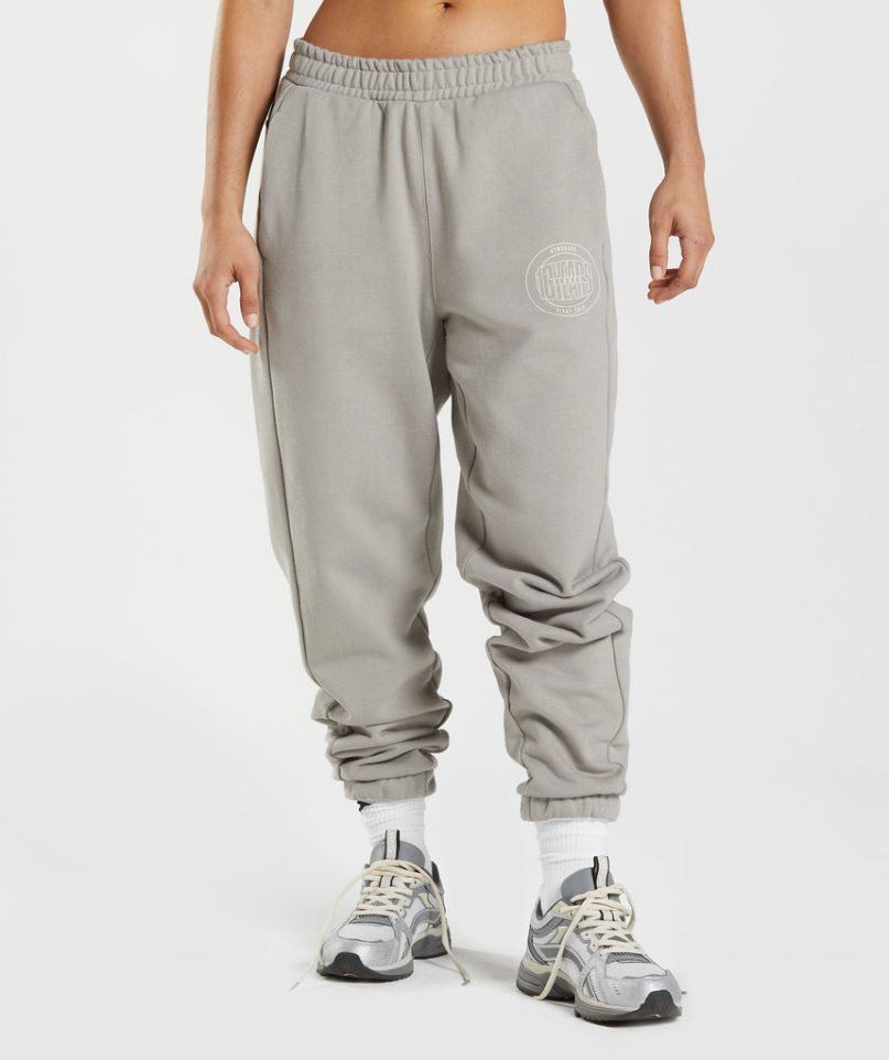 Pantalones Jogger Gymshark GS10 Year Mujer Gris | ES6752-FX