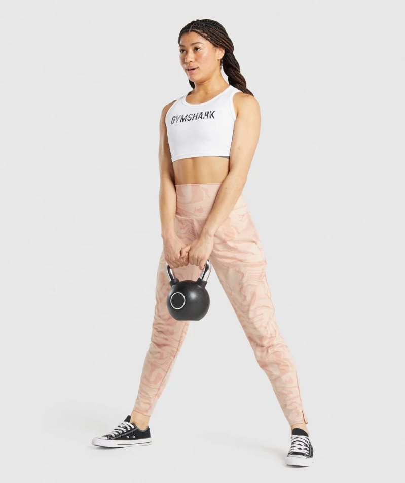 Pantalones Jogger Gymshark GS Power Bottoms Mujer Coral | ES6703-PD