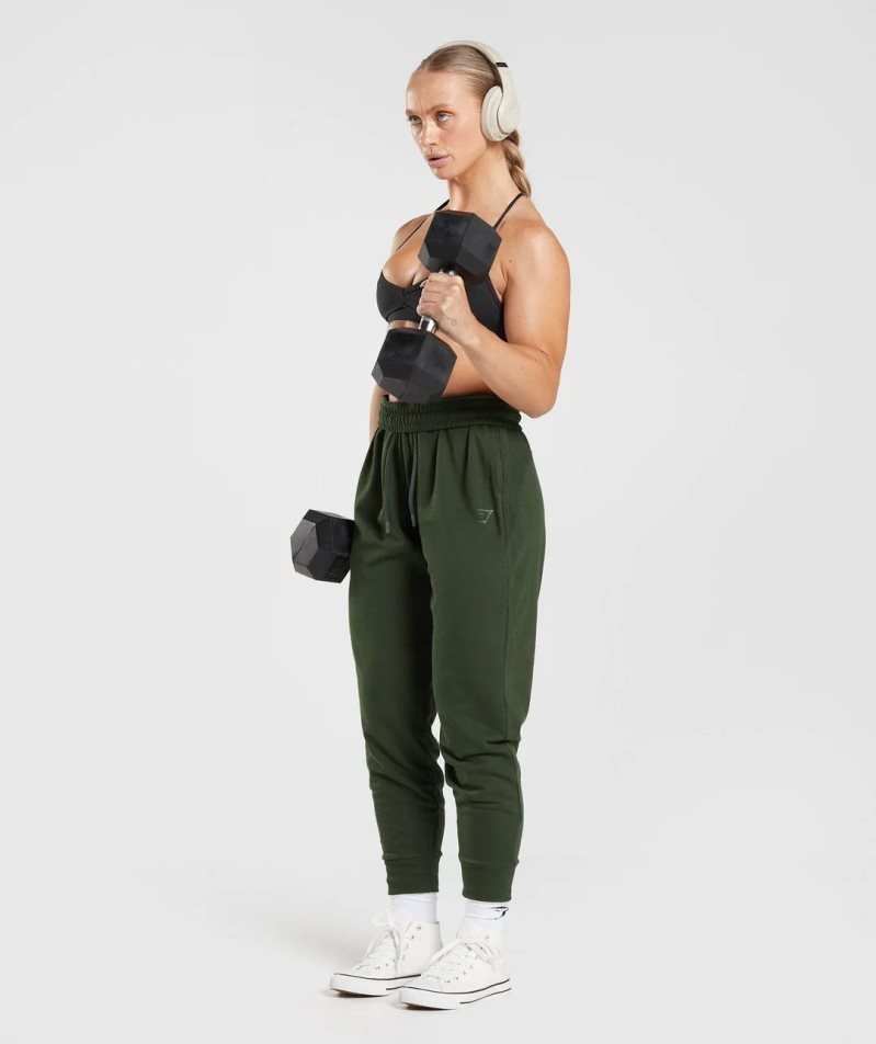 Pantalones Jogger Gymshark GS Power Mujer Verde Oliva | ES9824-KM