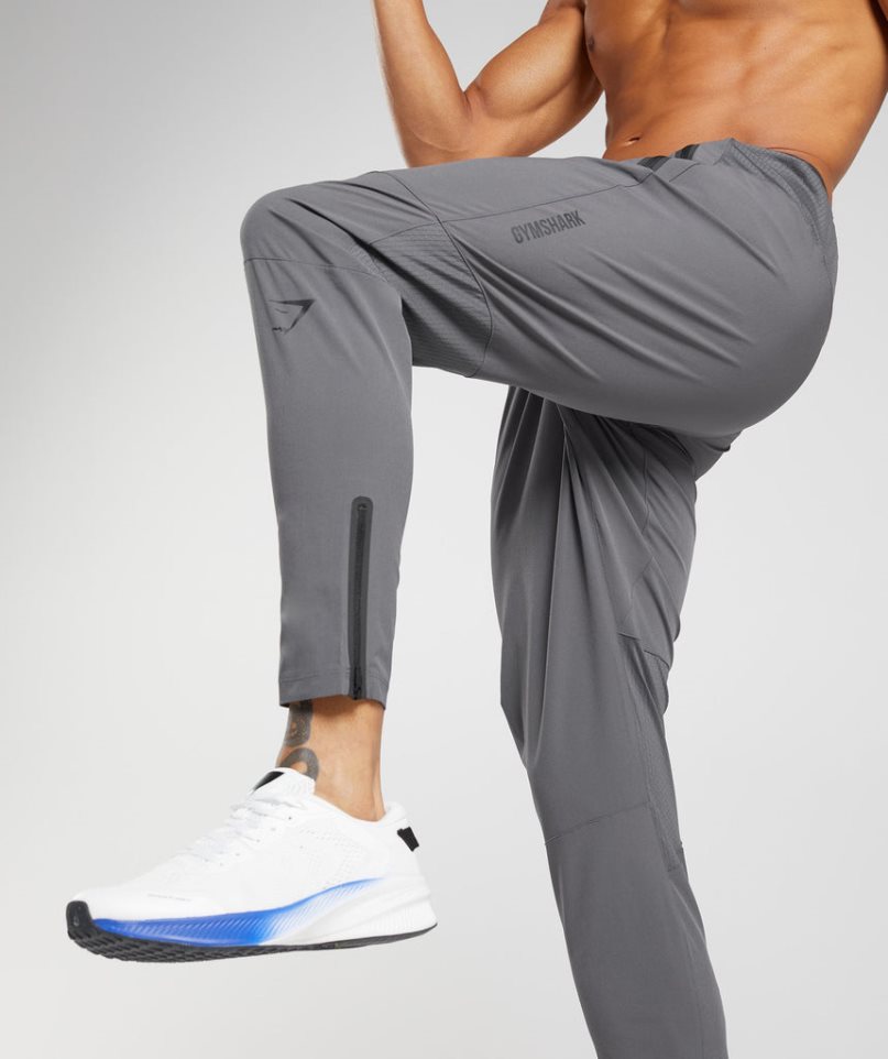 Pantalones Jogger Gymshark Híbrido Woven Hombre Gris | ES9028-OA