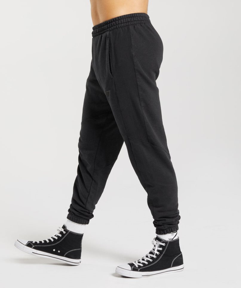 Pantalones Jogger Gymshark Power Washed Hombre Negras | ES2380-LJ