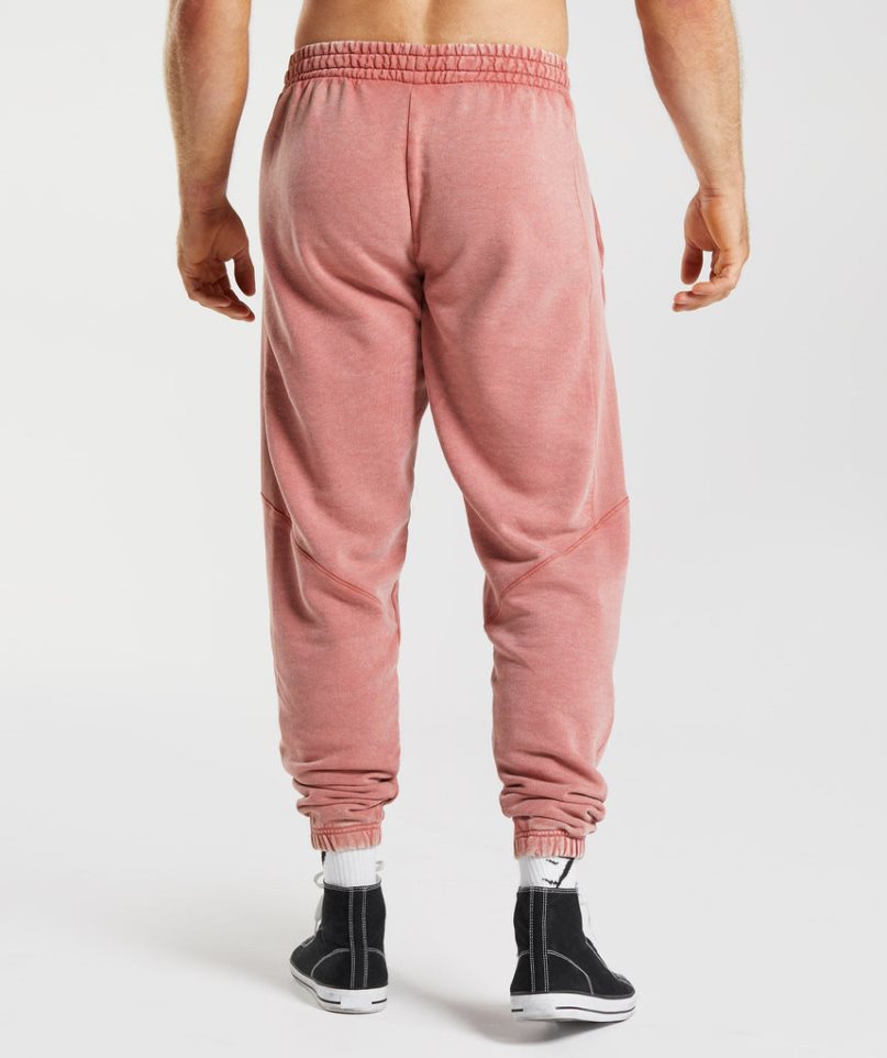 Pantalones Jogger Gymshark Power Washed Hombre Rosas | ES9215-FJ