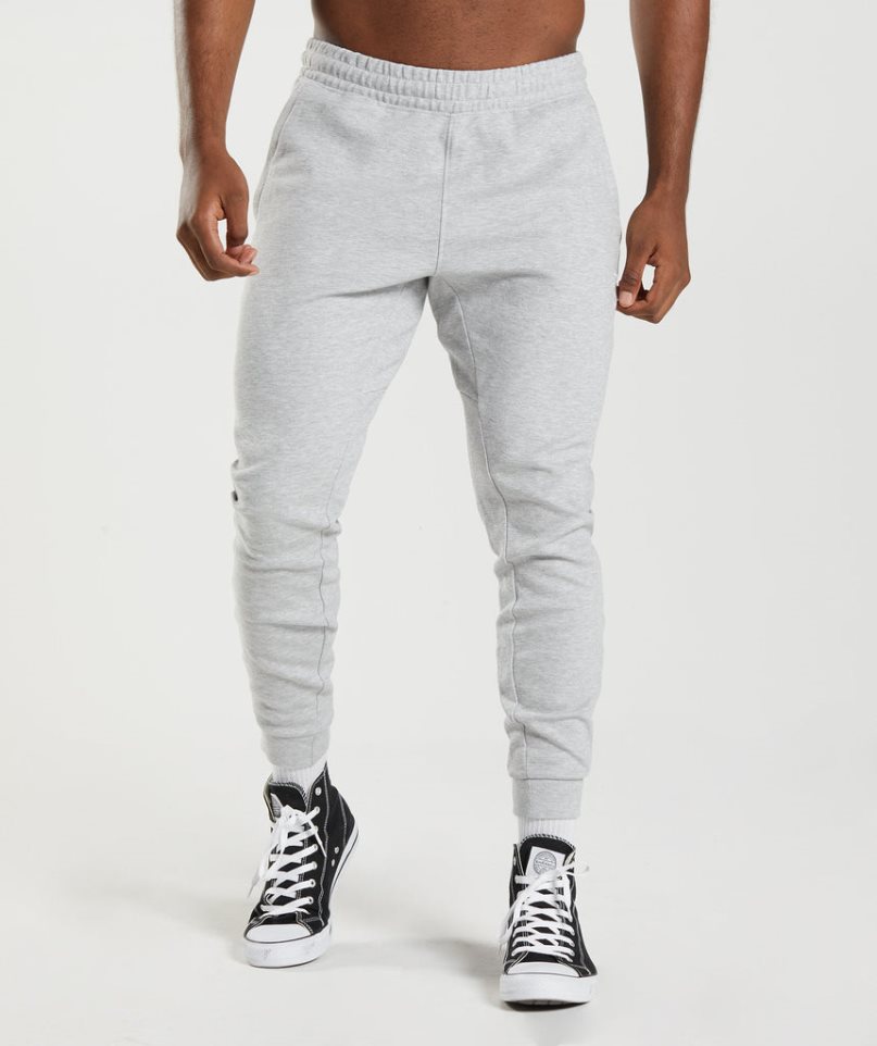 Pantalones Jogger Gymshark React Hombre Gris Claro | ES4879-XS