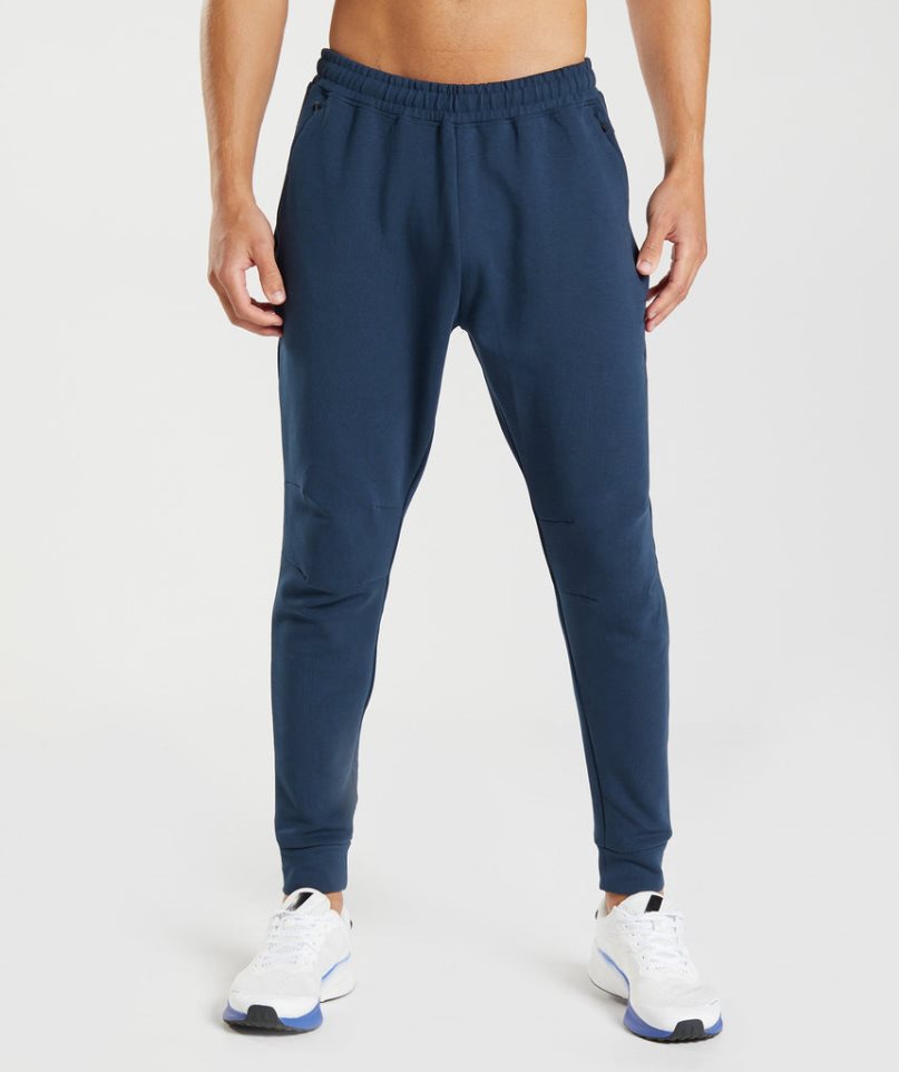 Pantalones Jogger Gymshark Rest Day Knit Hombre Azul Marino | ES5124-CG