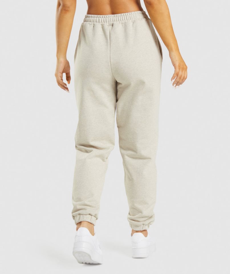 Pantalones Jogger Gymshark Rest Day Sweats Mujer Beige | ES4285-MB