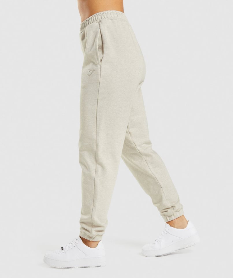 Pantalones Jogger Gymshark Rest Day Sweats Mujer Beige | ES4285-MB