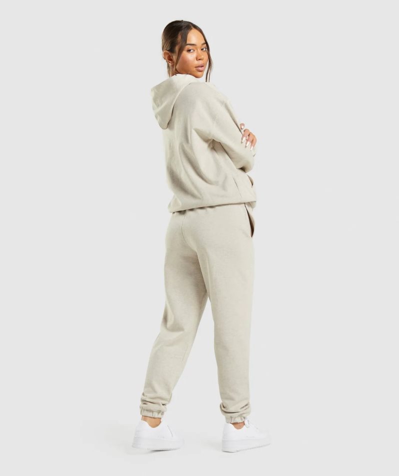 Pantalones Jogger Gymshark Rest Day Sweats Mujer Beige | ES4285-MB