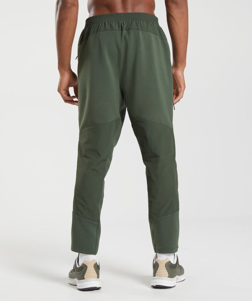 Pantalones Jogger Gymshark Retake Woven Hombre Verde Oliva | ES8721-VP