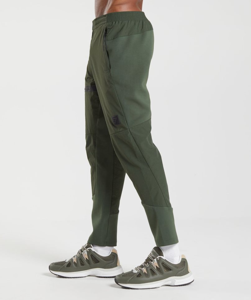 Pantalones Jogger Gymshark Retake Woven Hombre Verde Oliva | ES8721-VP