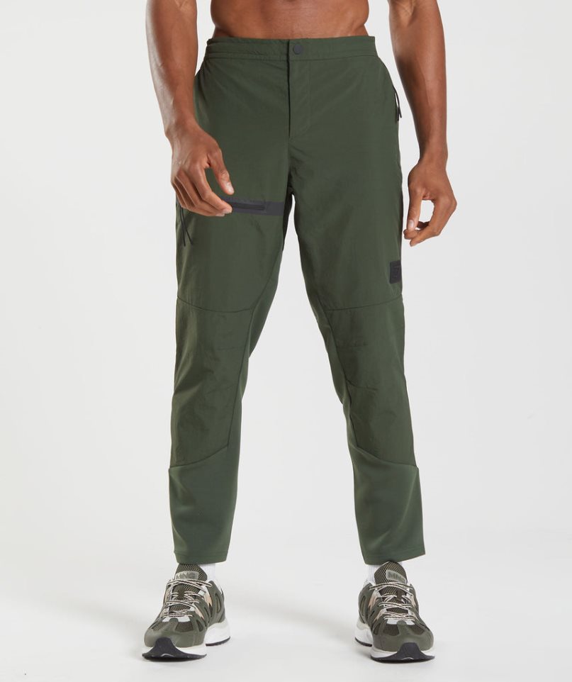 Pantalones Jogger Gymshark Retake Woven Hombre Verde Oliva | ES8721-VP