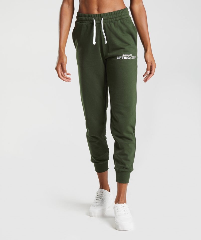 Pantalones Jogger Gymshark Social Club Mujer Verde Oliva | ES0879-VH