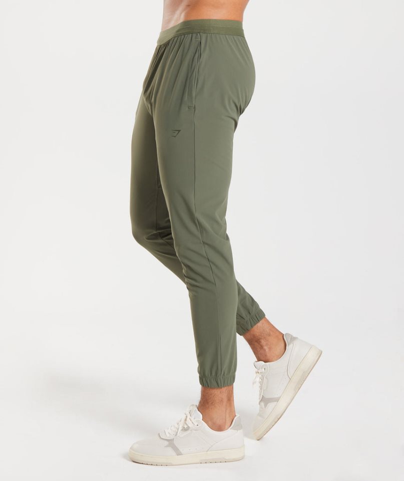 Pantalones Jogger Gymshark Studio Hombre Verde Oliva | ES4173-AP