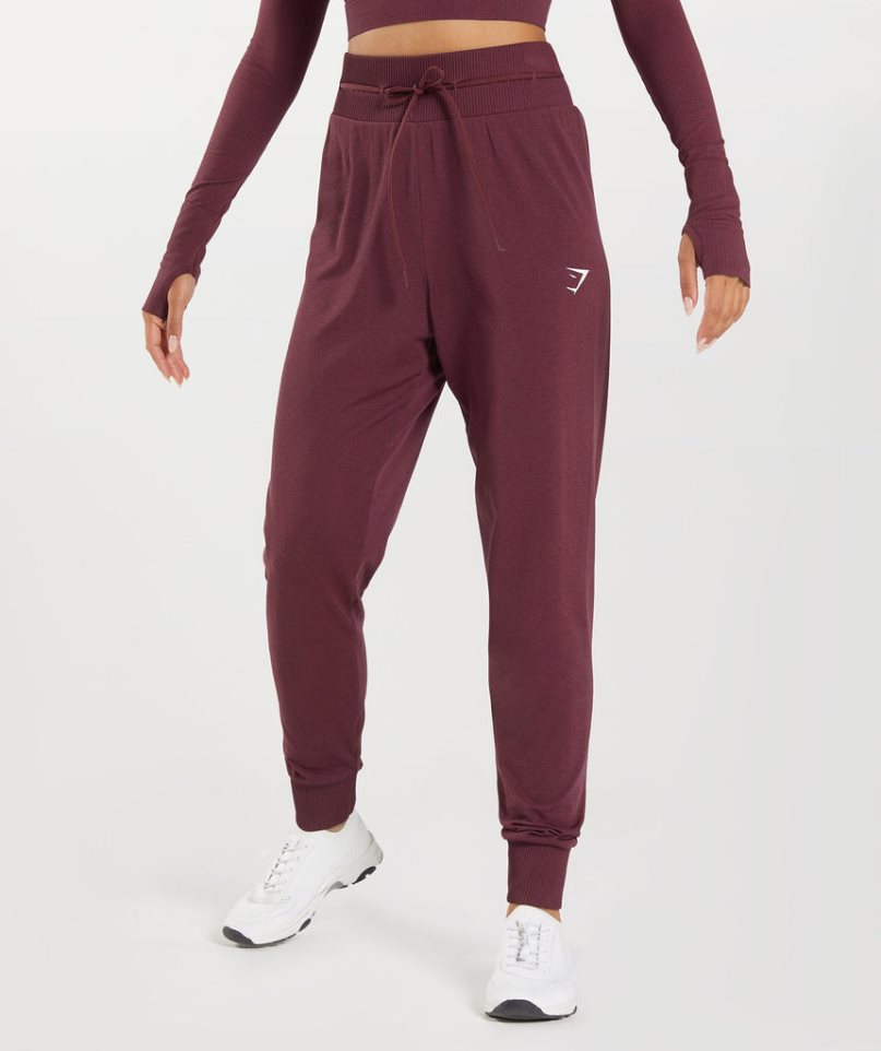 Pantalones Jogger Gymshark Vital Seamless 2.0 Mujer Burdeos | ES4315-TB