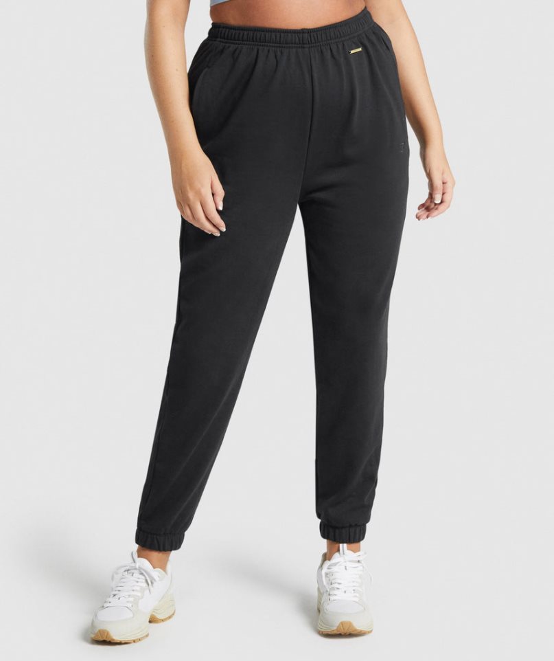 Pantalones Jogger Gymshark Whitney Loose Mujer Negras | ES0547-VE