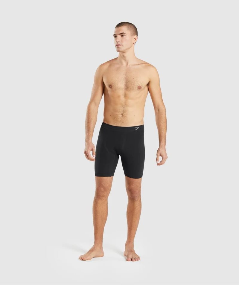 Ropa Interior Gymshark Híbrido Boxer Hombre Negras | ES2186-OV