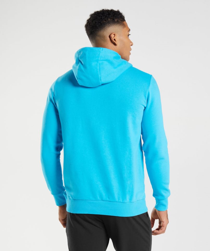 Sudadera Con Capucha Gymshark Block Hombre Turquesa | ES2146-QD