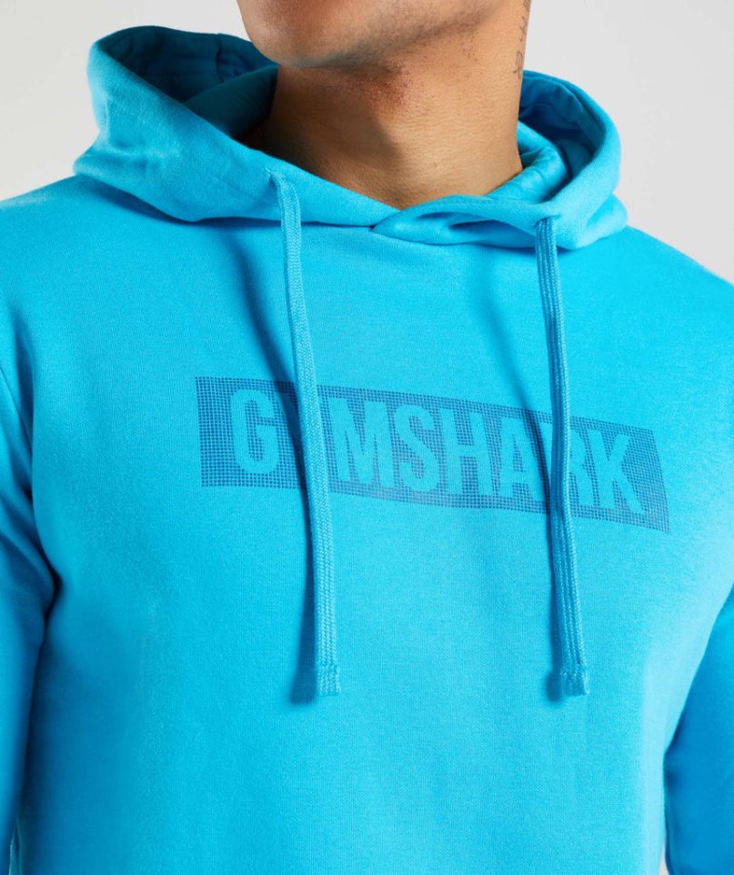 Sudadera Con Capucha Gymshark Block Hombre Turquesa | ES2146-QD