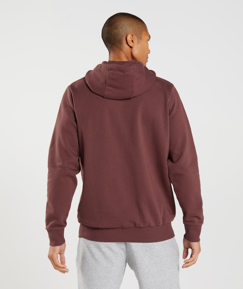 Sudadera Con Capucha Gymshark Block Hombre Marrones | ES4978-UO