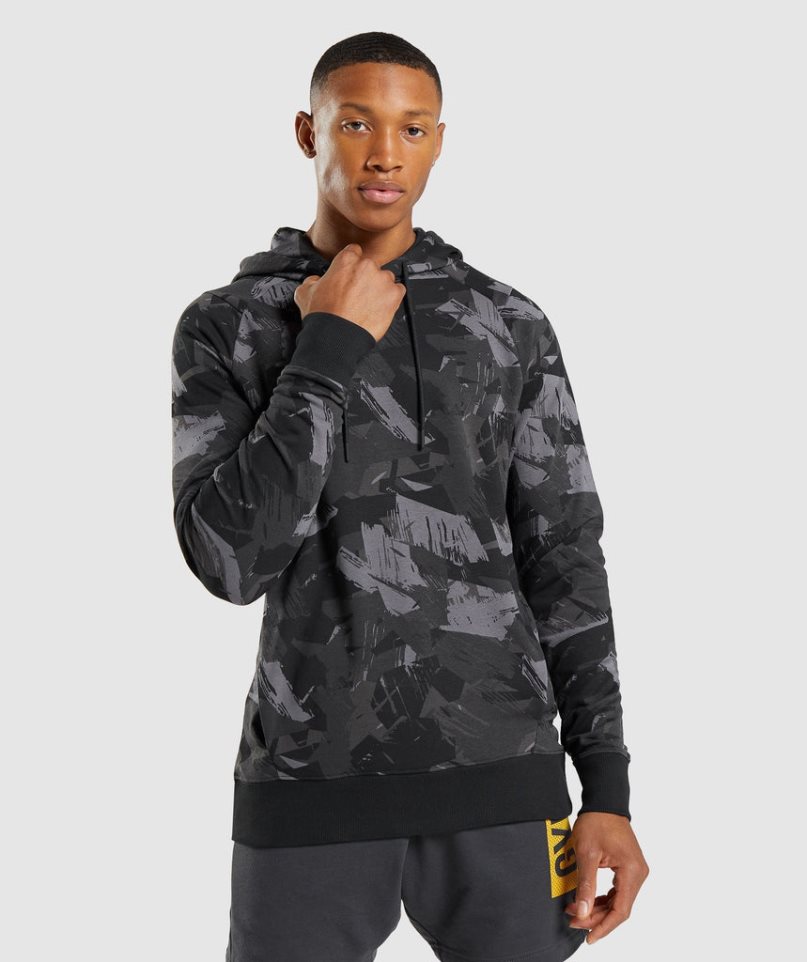 Sudadera Con Capucha Gymshark Bold Hombre Camuflaje | ES5746-EO