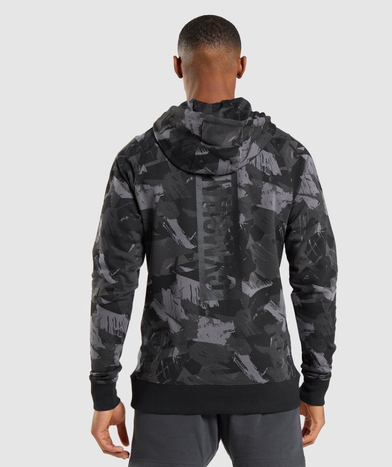 Sudadera Con Capucha Gymshark Bold Hombre Camuflaje | ES5746-EO