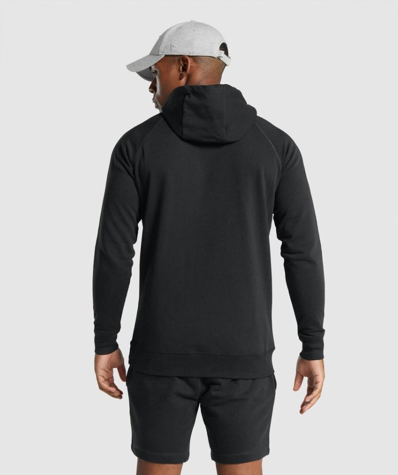 Sudadera Con Capucha Gymshark Crest Hombre Negras | ES1328-TX