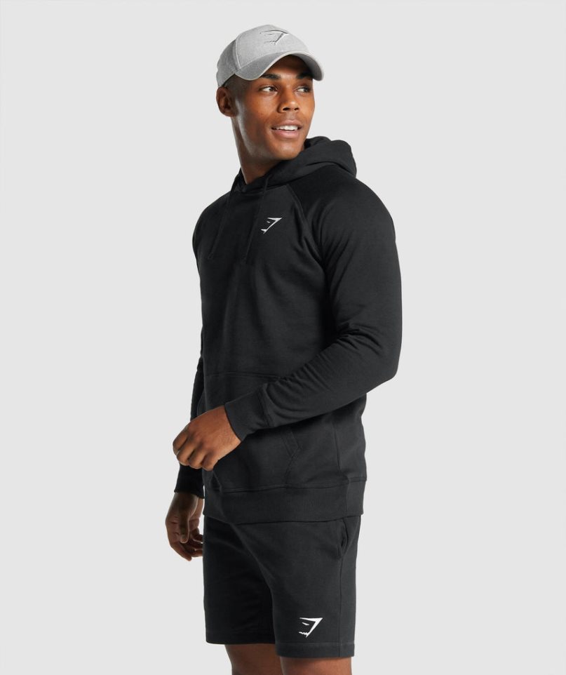 Sudadera Con Capucha Gymshark Crest Hombre Negras | ES1328-TX