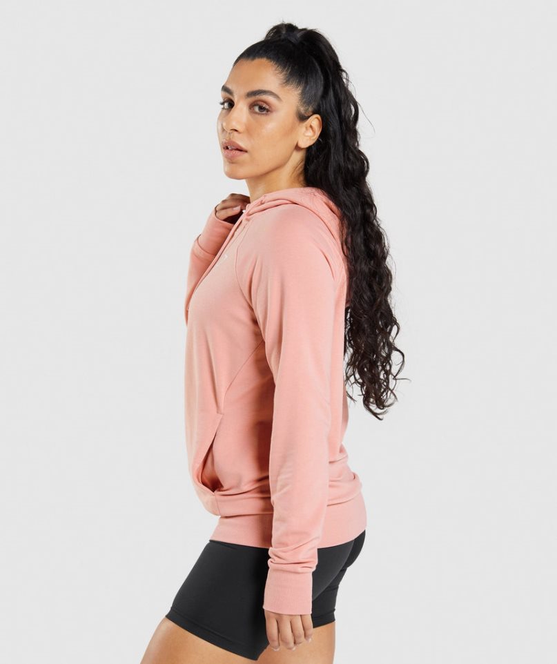 Sudadera Con Capucha Gymshark Entrenamiento Mujer Rosas | ES3264-PF