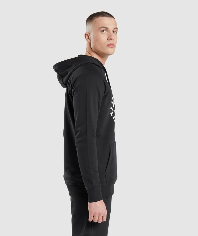 Sudadera Con Capucha Gymshark Legacy Hombre Negras | ES3249-HR