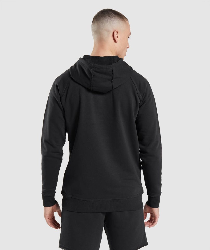 Sudadera Con Capucha Gymshark Legacy Hombre Negras | ES3249-HR