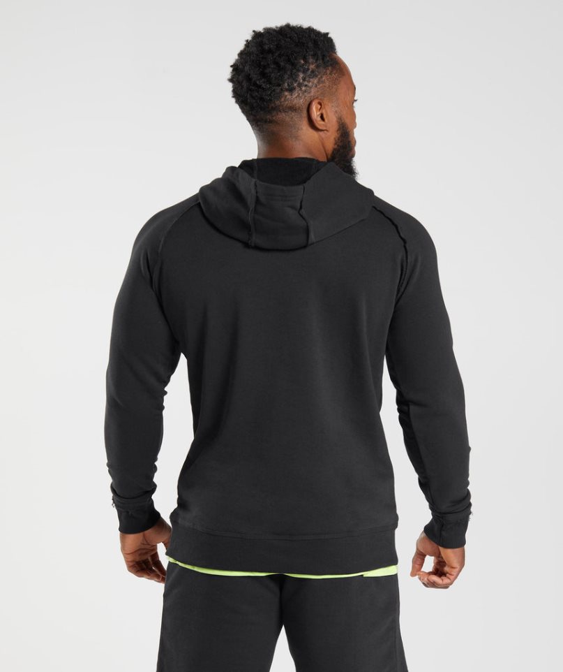 Sudadera Con Capucha Gymshark Legacy Hombre Negras | ES3867-NR