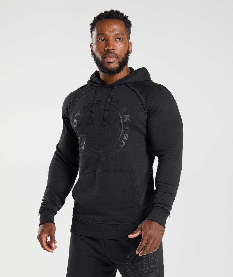 Sudadera Con Capucha Gymshark Legacy Hombre Negras | ES3867-NR