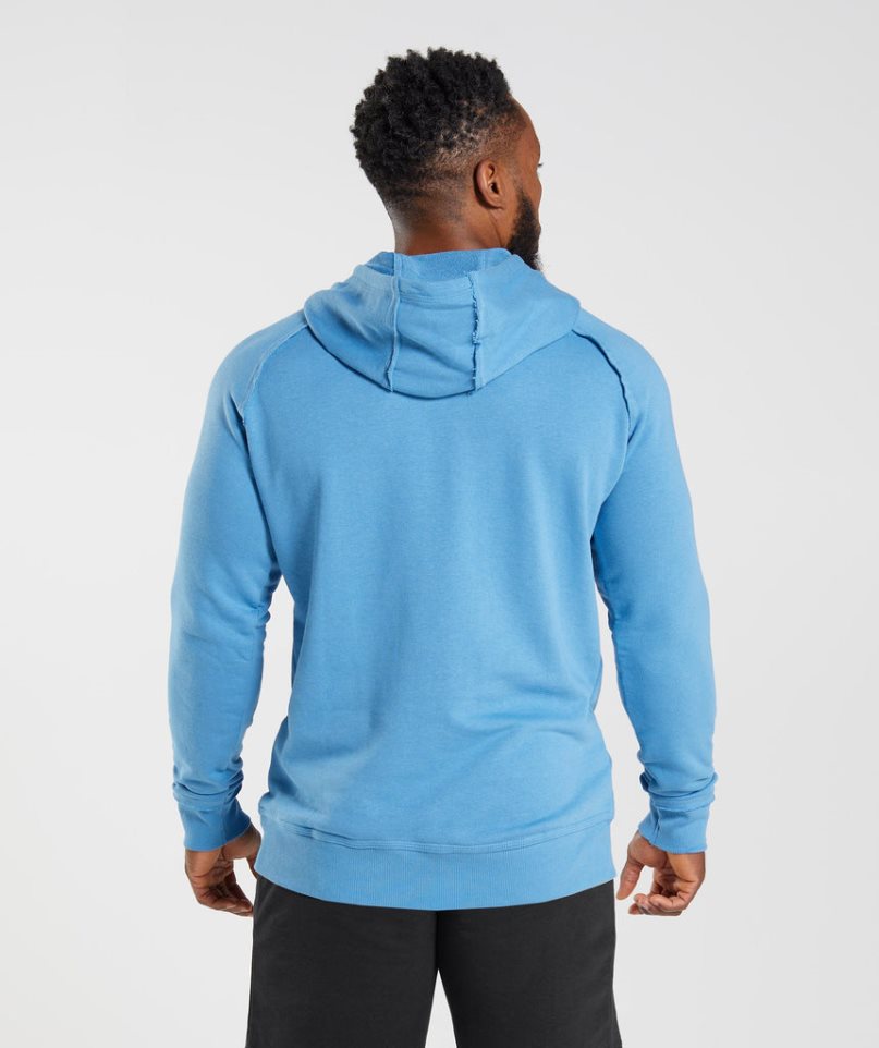 Sudadera Con Capucha Gymshark Legacy Hombre Azules | ES4019-OK