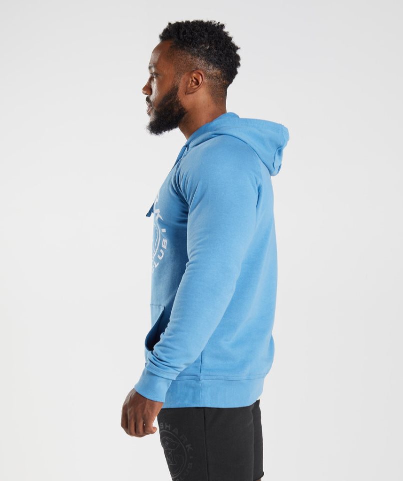 Sudadera Con Capucha Gymshark Legacy Hombre Azules | ES4019-OK