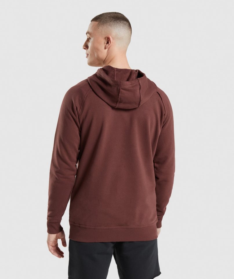 Sudadera Con Capucha Gymshark Legacy Hombre Marrones | ES8429-FK