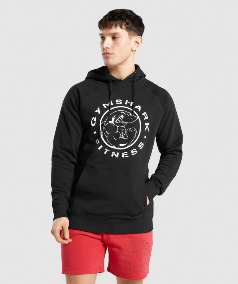 Sudadera Con Capucha Gymshark Legacy Hombre Negras | ES8452-NX