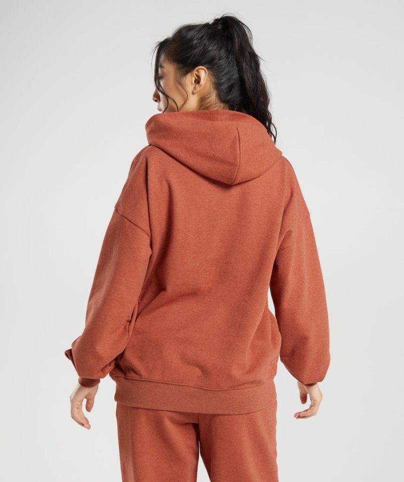 Sudadera Con Capucha Gymshark Rest Day Sweats Mujer Marrones | ES4603-QJ