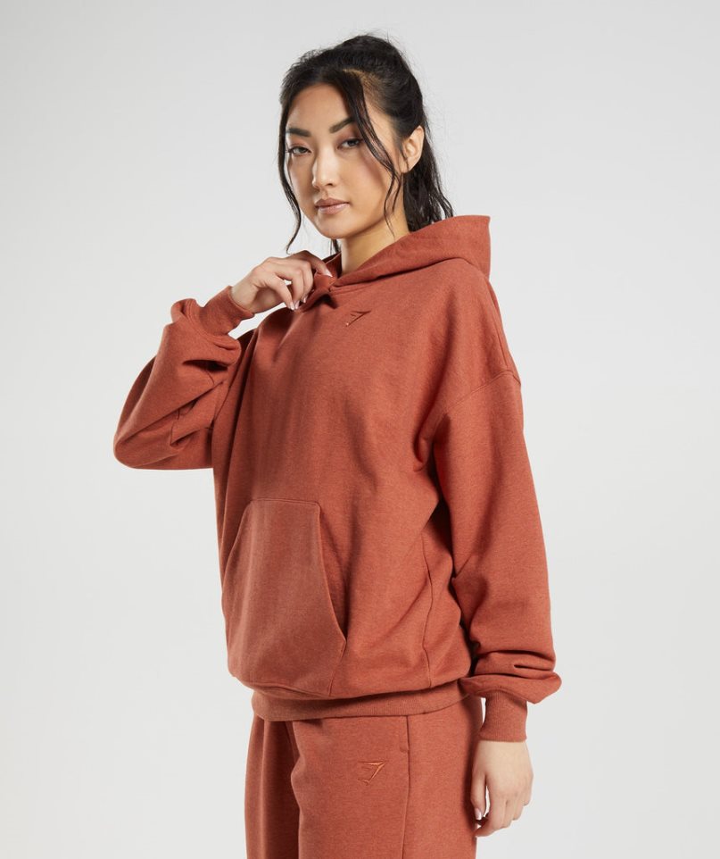 Sudadera Con Capucha Gymshark Rest Day Sweats Mujer Marrones | ES4603-QJ