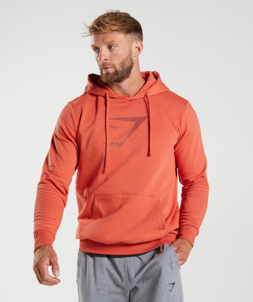 Sudadera Con Capucha Gymshark Sharkhead Infill Hombre Naranjas | ES6924-YP