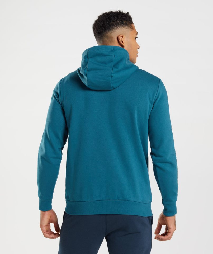 Sudadera Con Capucha Gymshark Sharkhead Infill Hombre Azules | ES7356-OD