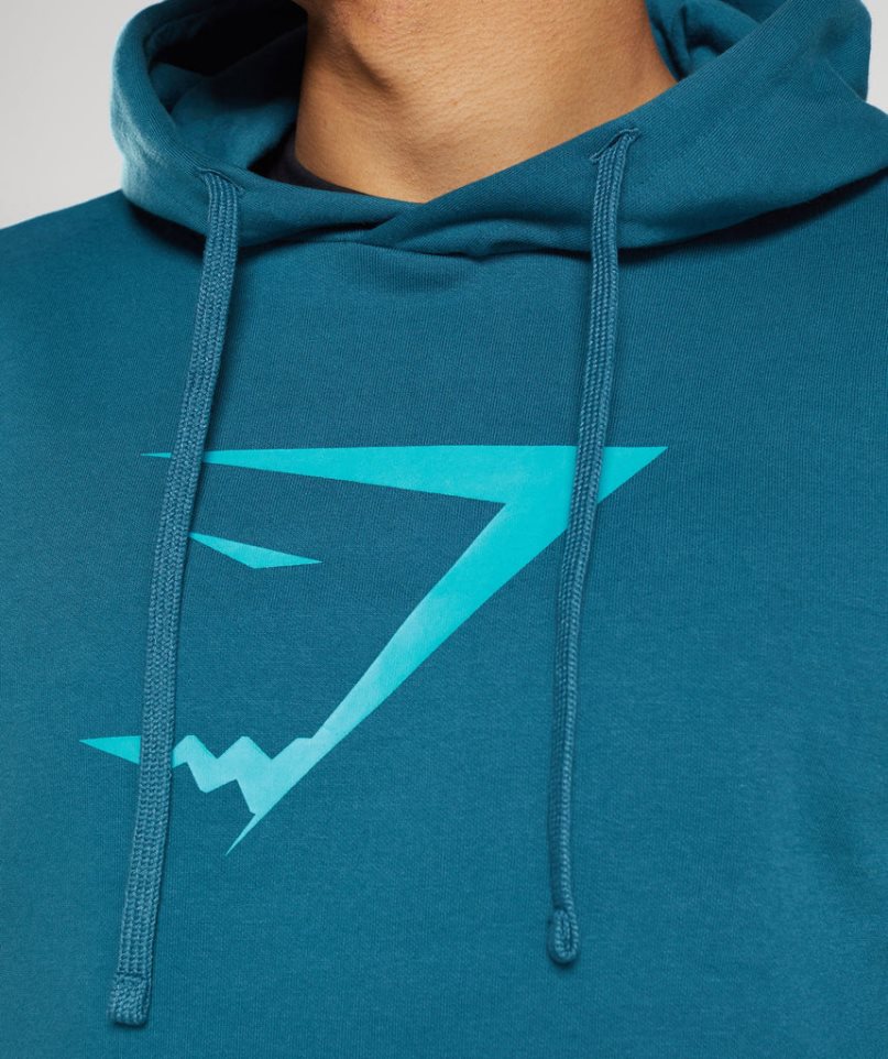 Sudadera Con Capucha Gymshark Sharkhead Infill Hombre Azules | ES7356-OD