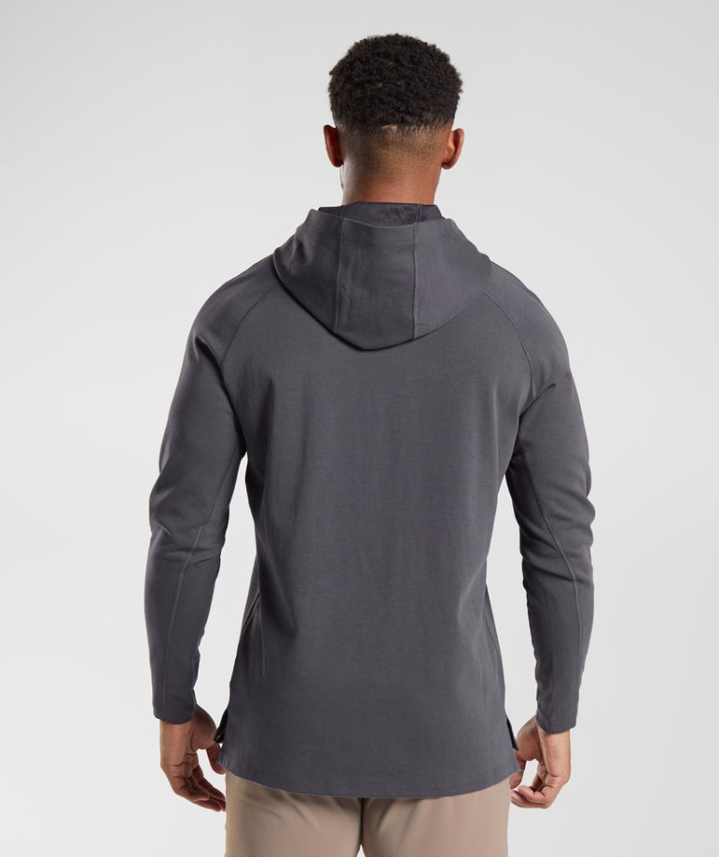 Sudadera Con Capucha Gymshark Studio Hombre Gris Oscuro | ES4285-UN