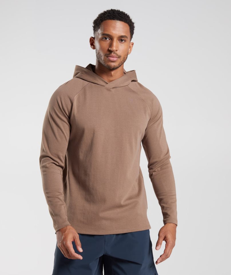 Sudadera Con Capucha Gymshark Studio Hombre Marrones | ES8409-EZ