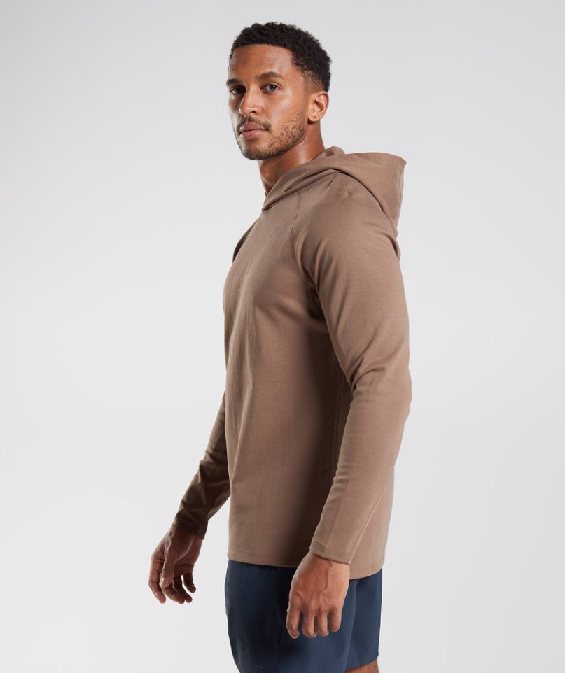 Sudadera Con Capucha Gymshark Studio Hombre Marrones | ES8409-EZ