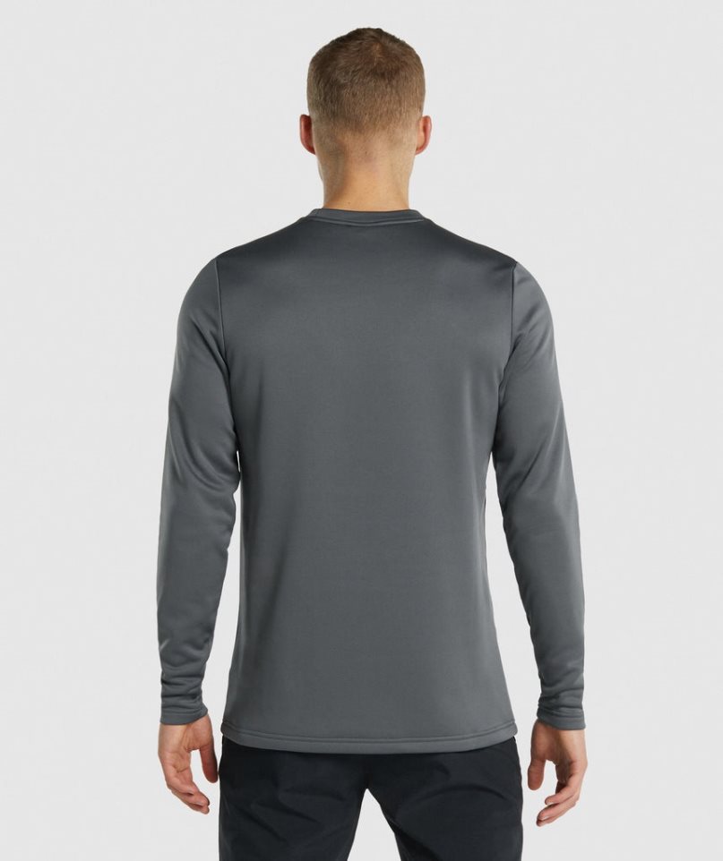 Sudaderas Gymshark Arrival Crew Hombre Gris Oscuro | ES5861-HO