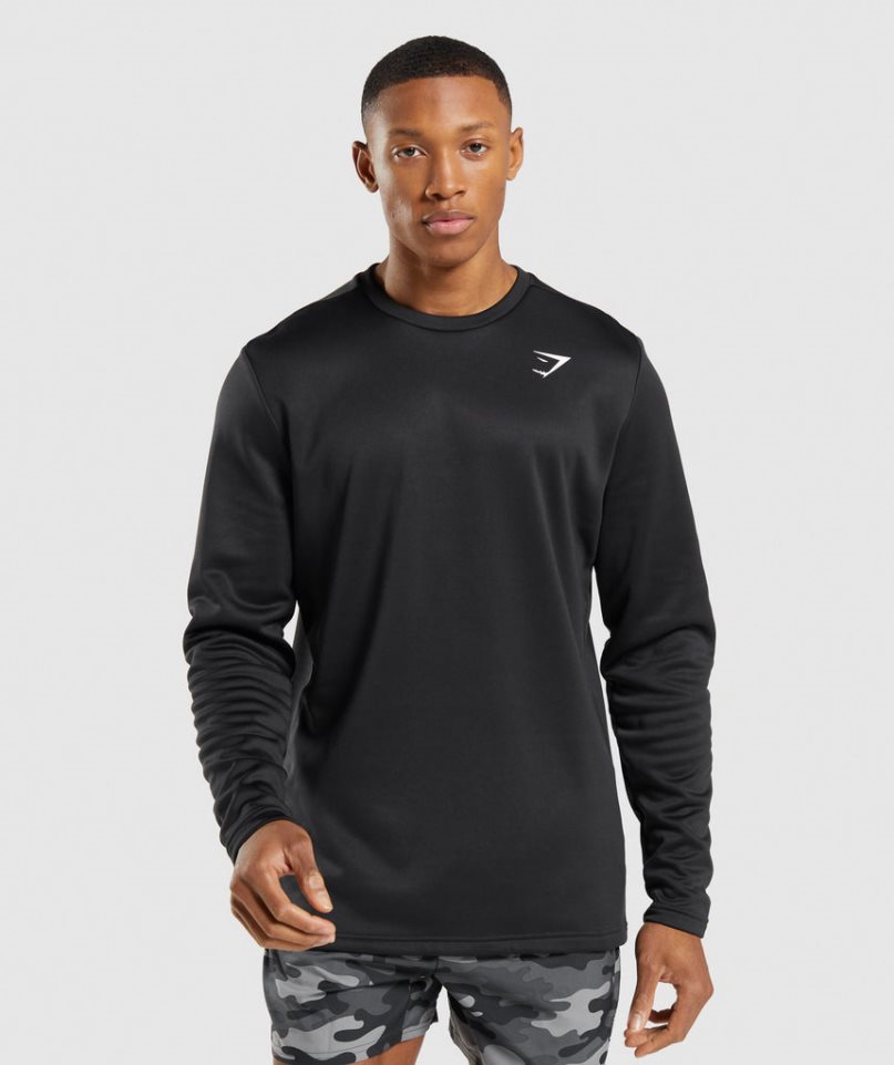 Sudaderas Gymshark Arrival Crew Hombre Negras | ES2861-GF