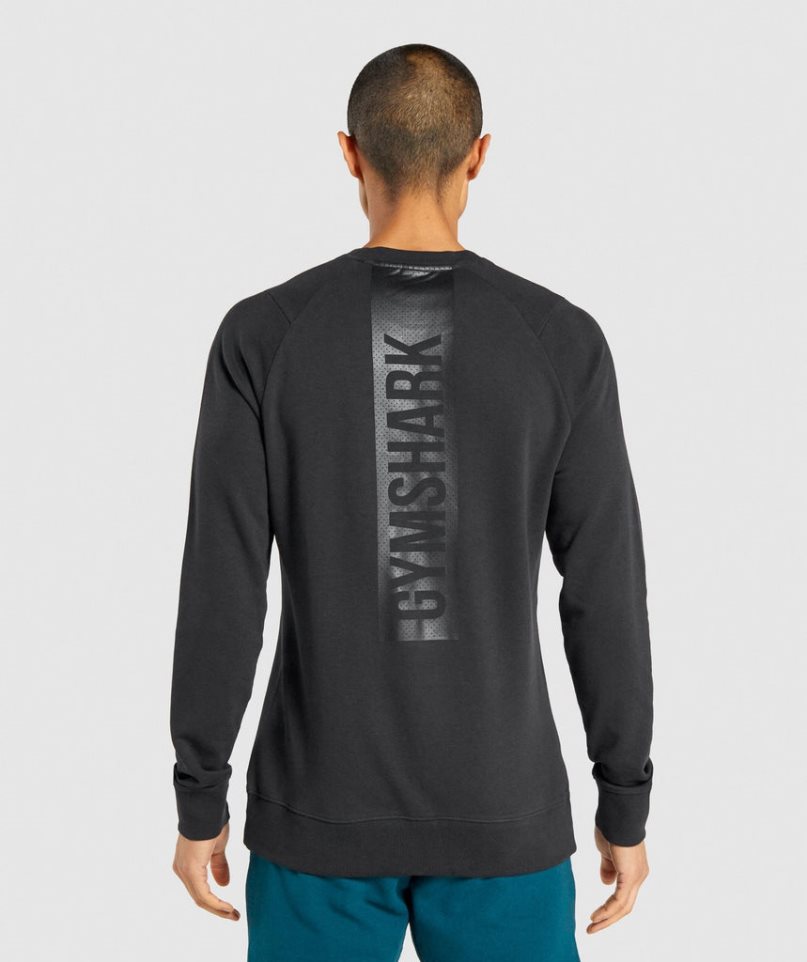 Sudaderas Gymshark Bold Crew Hombre Negras | ES2510-GM