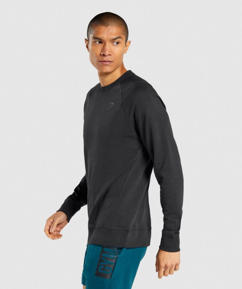 Sudaderas Gymshark Bold Crew Hombre Negras | ES2510-GM