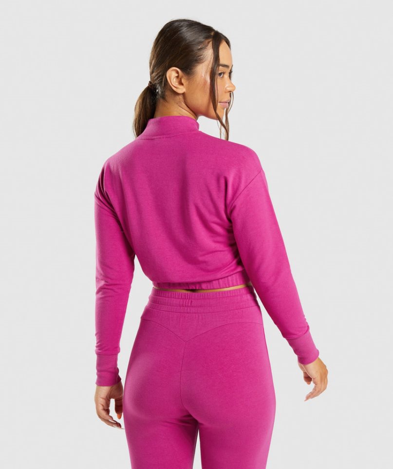 Sudaderas Gymshark Entrenamiento Pippa Mujer Rosas | ES9068-QY